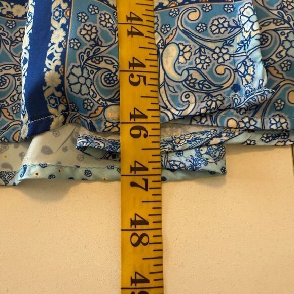 Vici Blue Paisley Sweetheart Midi Dress Size S Coastal Cowgirl - Picture 13 of 13